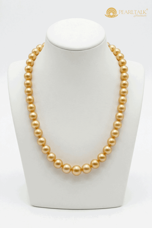 CHUỖI NGỌC TRAI LOVE VÀNG